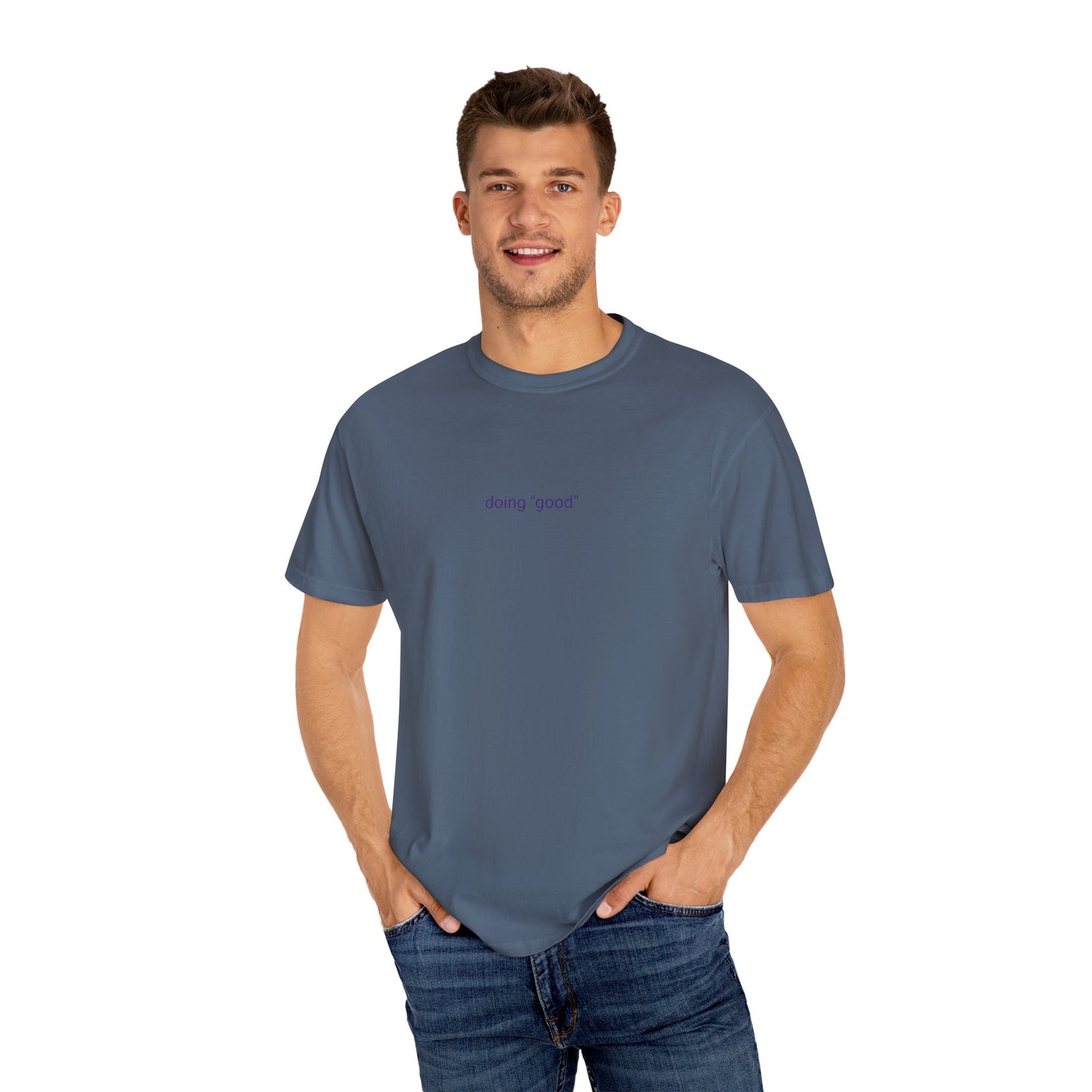 "it's okay to be mediocre" Hand-Designed T-shirt