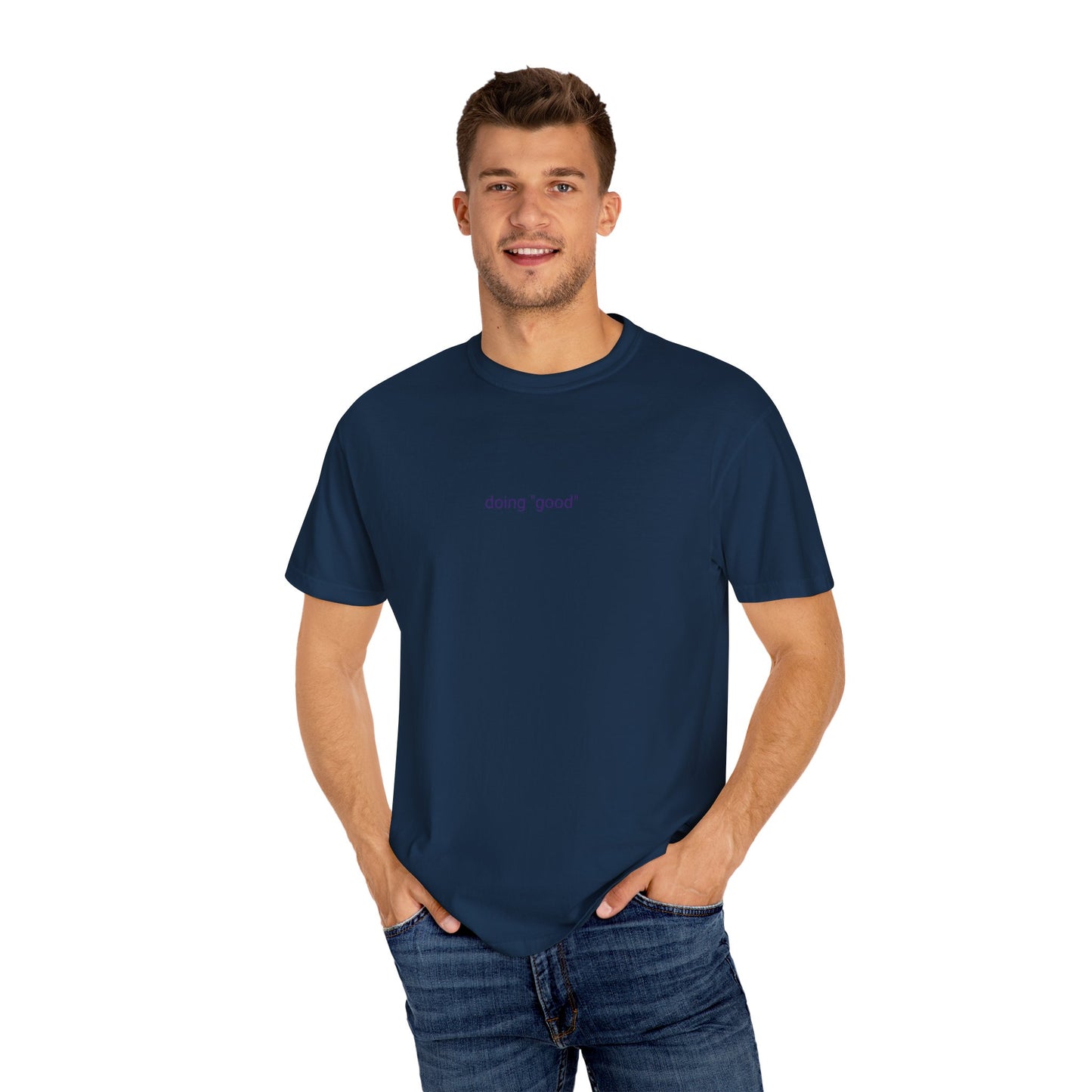 "it's okay to be mediocre" Hand-Designed T-shirt