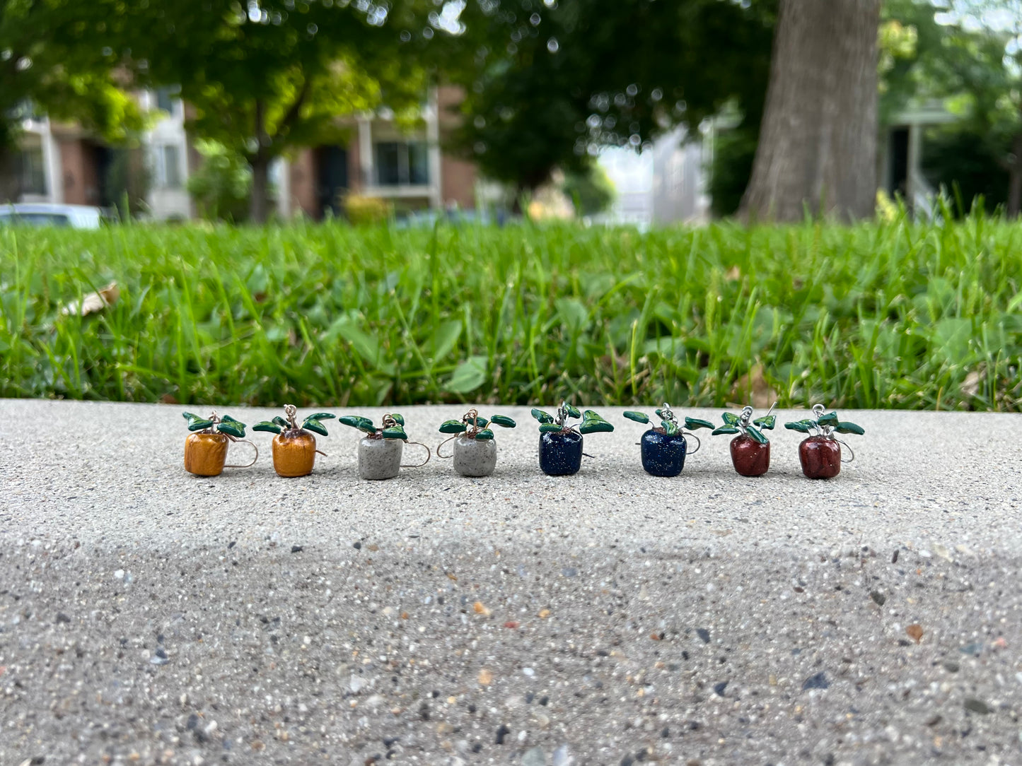 Mini Plant Earrings