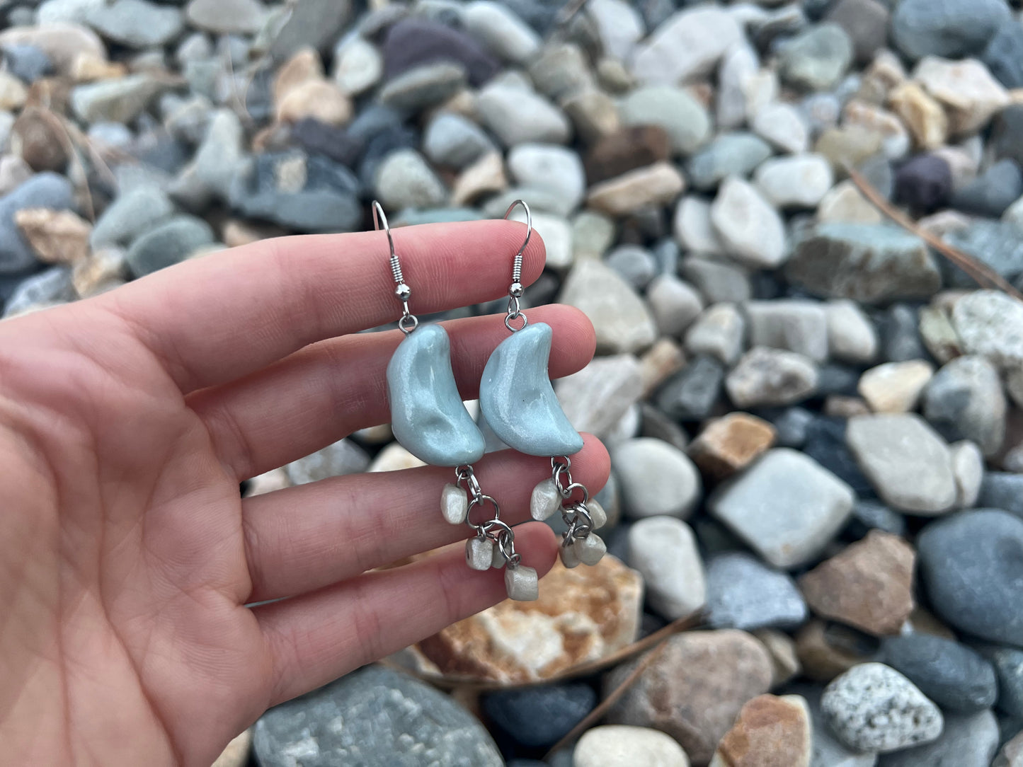 Moon and Stars Dangling Earrings