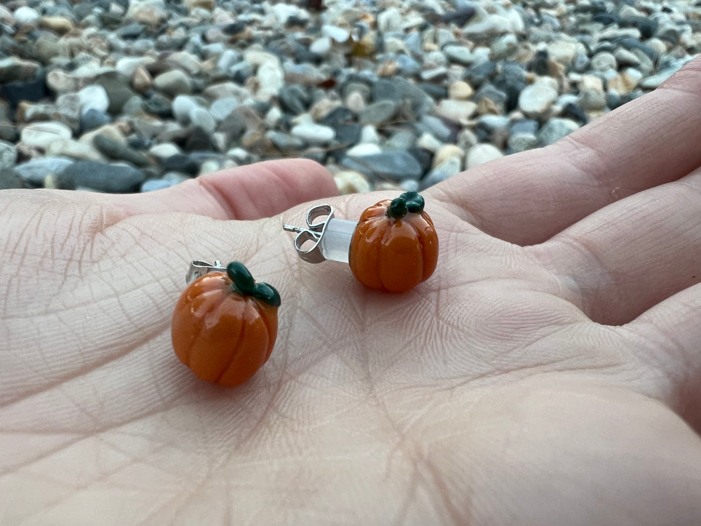 Pumpkin Stud Earrings